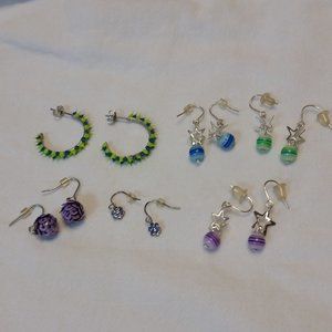 Assorted Fun Kids' Earrings 6 Pairs